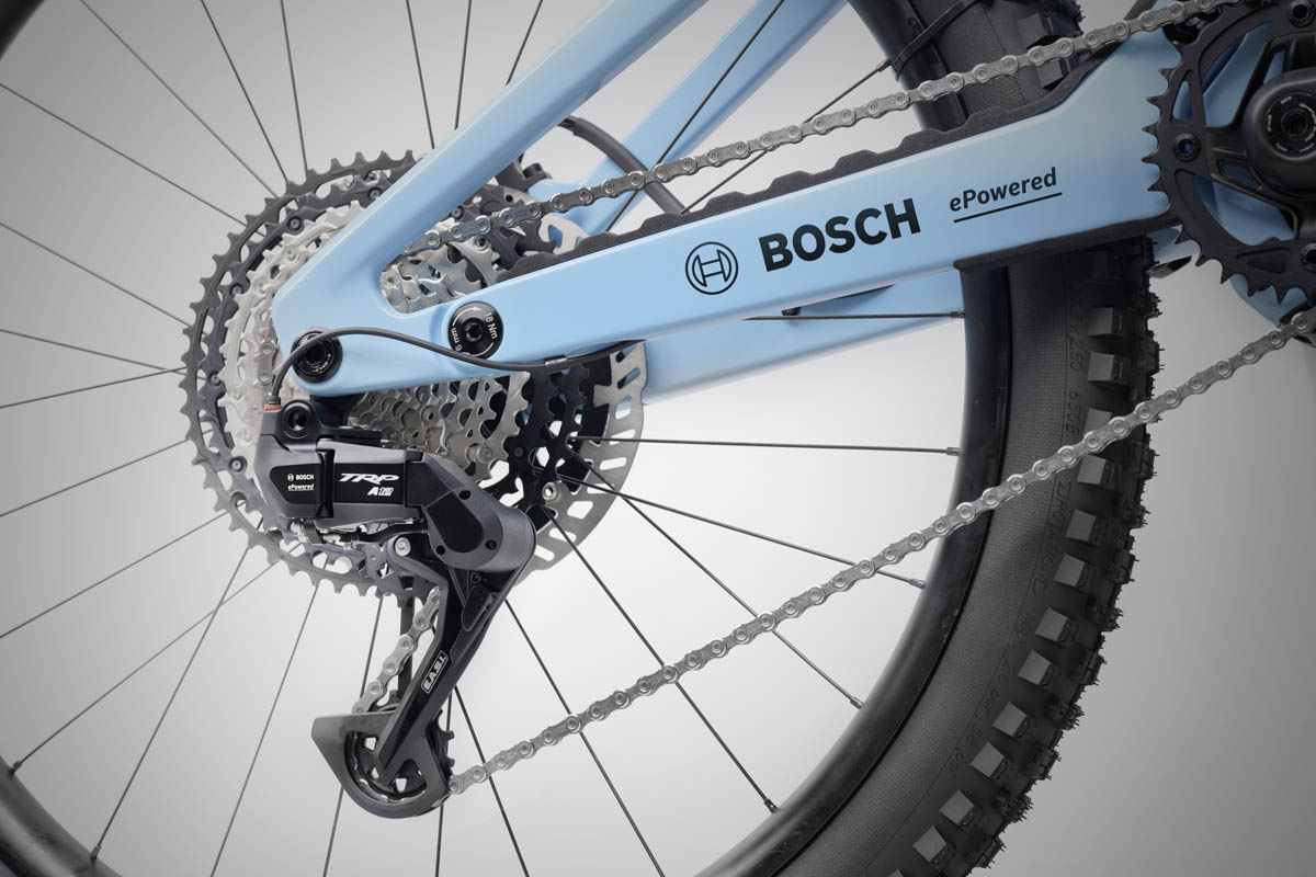 Nouvelle solution eShift pour dérailleur TRP E.A.S.I. A12 presentée par Bosch at Eurobike 2024