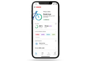 Voici à quoi ressemble l'application originale eBike Flow.