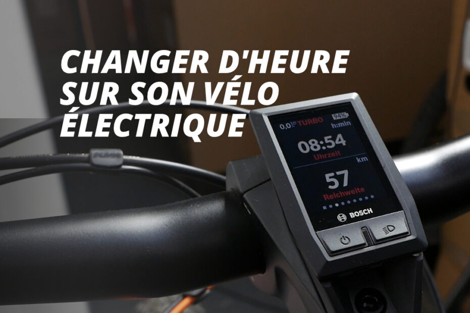 Changer d'heure sur son vélo électrique