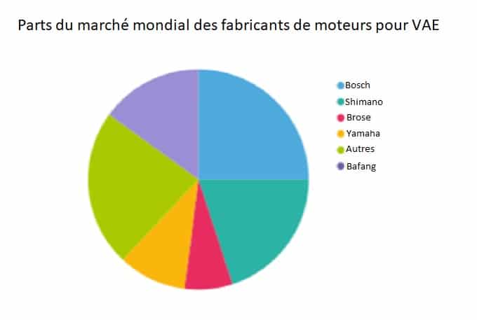 Parts du marché mondial des fabricants de moteurs pour VAE